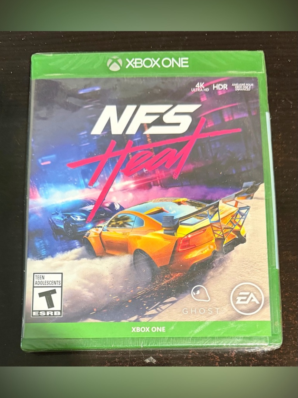 Need for Speed Heat (Xbox One) - Yellow Car Cover Art
